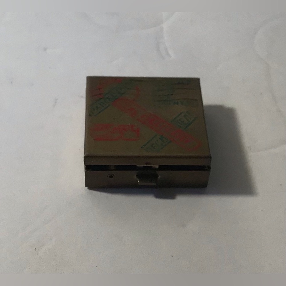 Vintage Brass Stamp Box